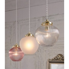 ペンダントライト 照明 シンプル ゴールド ガラス フェミニン プリュネ かわいい