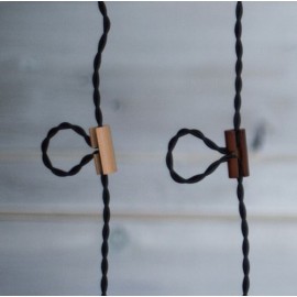 2カラー：WOOD CORD HANGER / ウッドコードハンガー