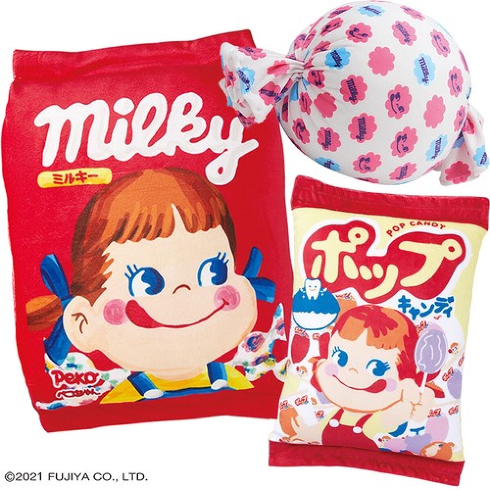 【Peko&Poko】ミルキー もちもちクッション ペコちゃん