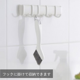 【集めた汚れをかき出すスクレーパーで最後まできれいに】みぞスッキリサッシブラシ