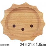 ボヌール Bonheur 24×21cm ランチプレート ライオン らいおん 動物 アニマル 木製 木 子供 キッズ 食器