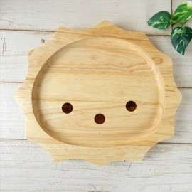 ボヌール Bonheur 24×21cm ランチプレート ライオン らいおん 動物 アニマル 木製 木 子供 キッズ 食器
