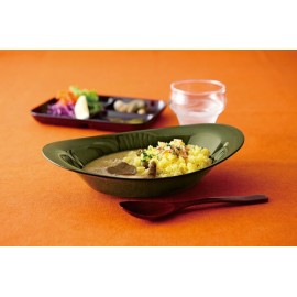 汚れがつきにくい 日本製 クリーンコート レクタンランチプレート L お皿 おしゃれ 樹脂 漆器 食器