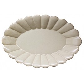 izawa 井澤 Poterie オーバルプレートL ベージュ