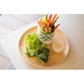 季節の野菜・おかず入れなど多種多様【定番】wooden plate/サークルプレート24cm