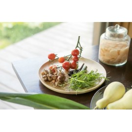 季節の野菜・おかず入れなど多種多様【定番】wooden plate/サークルプレート24cm