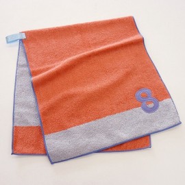 【キッズフェイスタオル／今治タオル】　パパママと同じデザインで、お子様用のタオルを♪NUMBER-COLOR