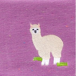 【キッズフェイスタオル／今治タオル】のんびりアニマルの刺繍がかわいい。LAZY ANIMALS