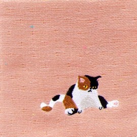 【キッズフェイスタオル／今治タオル】のんびりアニマルの刺繍がかわいい。LAZY ANIMALS