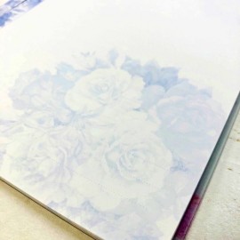 日本製　フラワーブーケ ダブルリングノート　ローズ　バラ