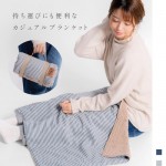 デニムライク×ボアブランケット　S/Mサイズ