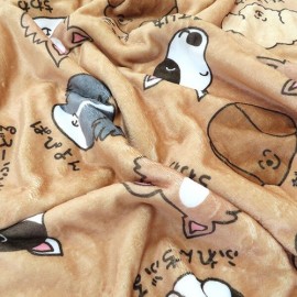 【フリースブランケット】ひざかけ/防寒/FLEECE BLANKET/裏ボア/もこもこ