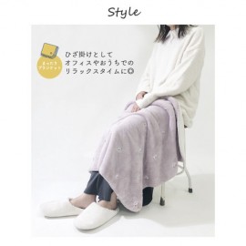 アニマル刺繍ブランケット