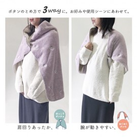 アニマル刺繍ブランケット