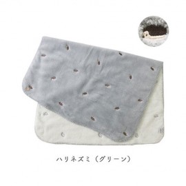 アニマル刺繍ブランケット