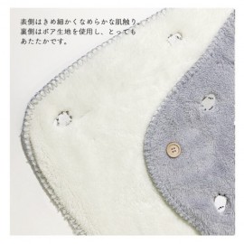 アニマル刺繍ブランケット