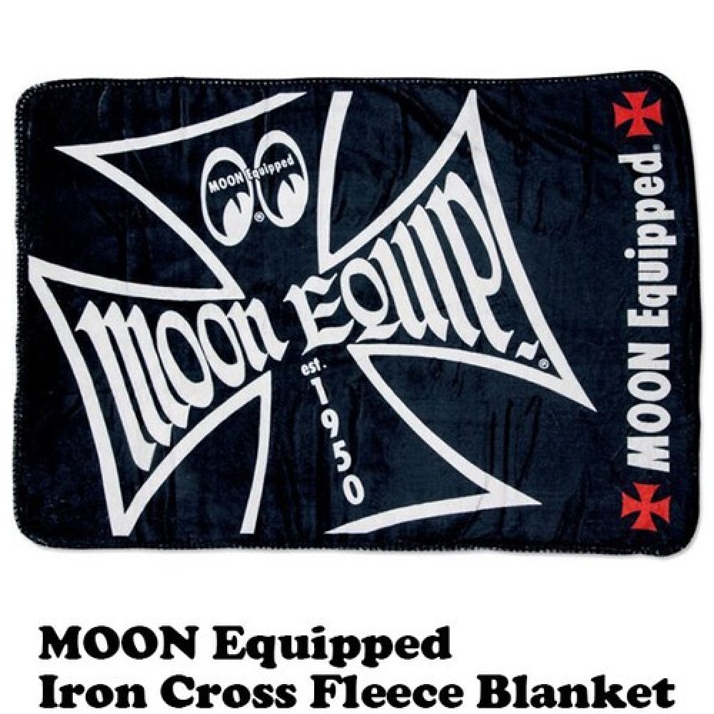 MOON Equipped  ムーン イクイップド アイアン クロス フリース ブランケット