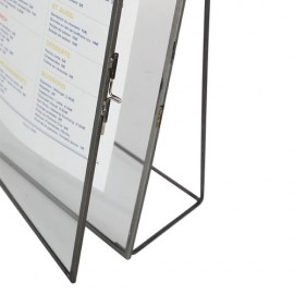 DULTON (ダルトン) テーブル ダブルガラスフレームスタンド A4 TABLE DOUBLE GLASS  FRAME [RN-0399-A4]