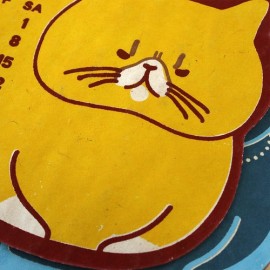 【特価】シェイプカレンダー　にゃんこ