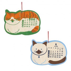 【特価】シェイプカレンダー　にゃんこ