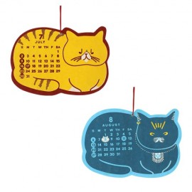 【特価】シェイプカレンダー　にゃんこ