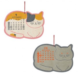 【特価】シェイプカレンダー　にゃんこ