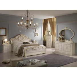 ★歳末特価★AMALFI クイーンベッド IVORY