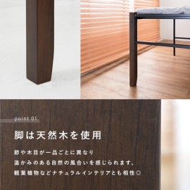 【直送可】シングルベッド ハイタイプ KH-3097BK（送料無料）