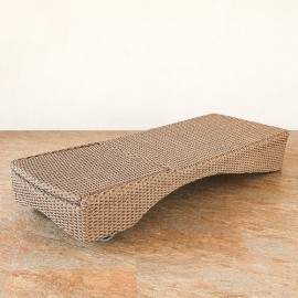 【別途送料】【直送可】サンベッド シンセティックヒヤシンス アウトドア家具 ガーデン家具 アジアン